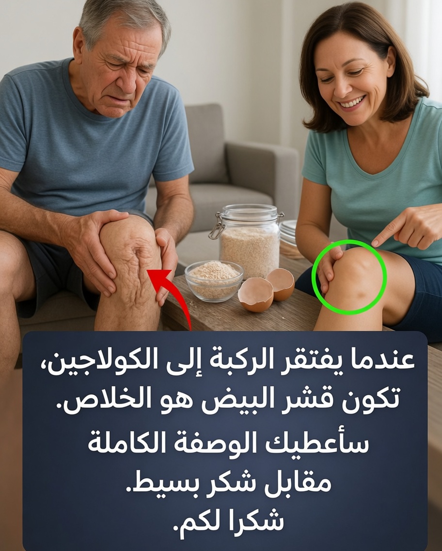 عندما تفقد ركبتك الكولاجين، تكون قشور البيض المنقذ الطبيعي الذي تحتاجه!