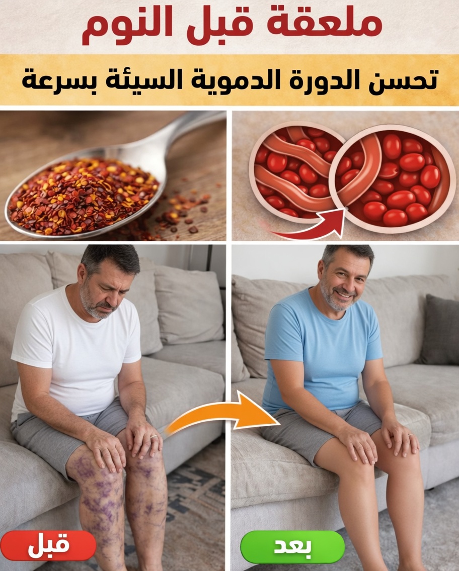 كبار السن، تناولوا هذا قبل النوم لزيادة تدفق الدم والدورة الدموية في الساقين والقدمين خلال 24 ساعة!