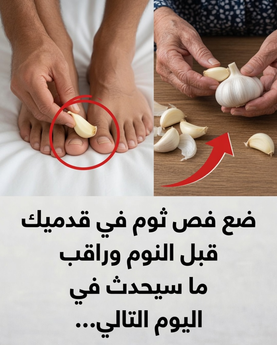 ضع فصًّا من الثوم على قدميك قبل النوم: ماذا يحدث في اليوم التالي؟