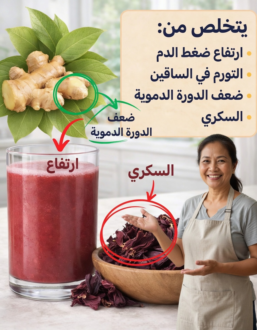 الزنجبيل وورق الغار والكركديه: مشروب عشبي منعش للعافية اليومية – الطقس اليومي الذي يهدّئ الهضم ويخفّف الالتهاب ويعزّز الحيوية