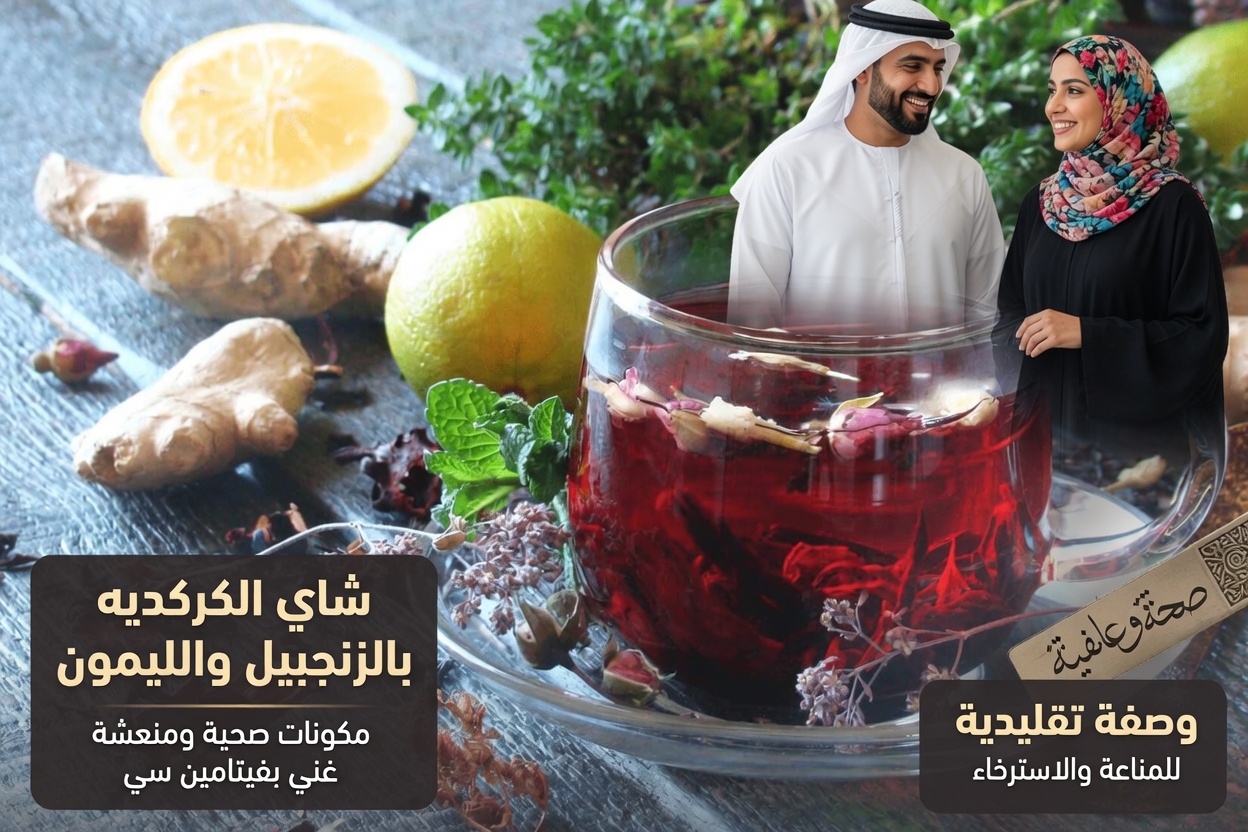 الزنجبيل وورق الغار والكركديه: مشروب عشبي منعش للعافية اليومية – الطقس اليومي الذي يهدّئ الهضم ويخفّف الالتهاب ويعزّز الحيوية