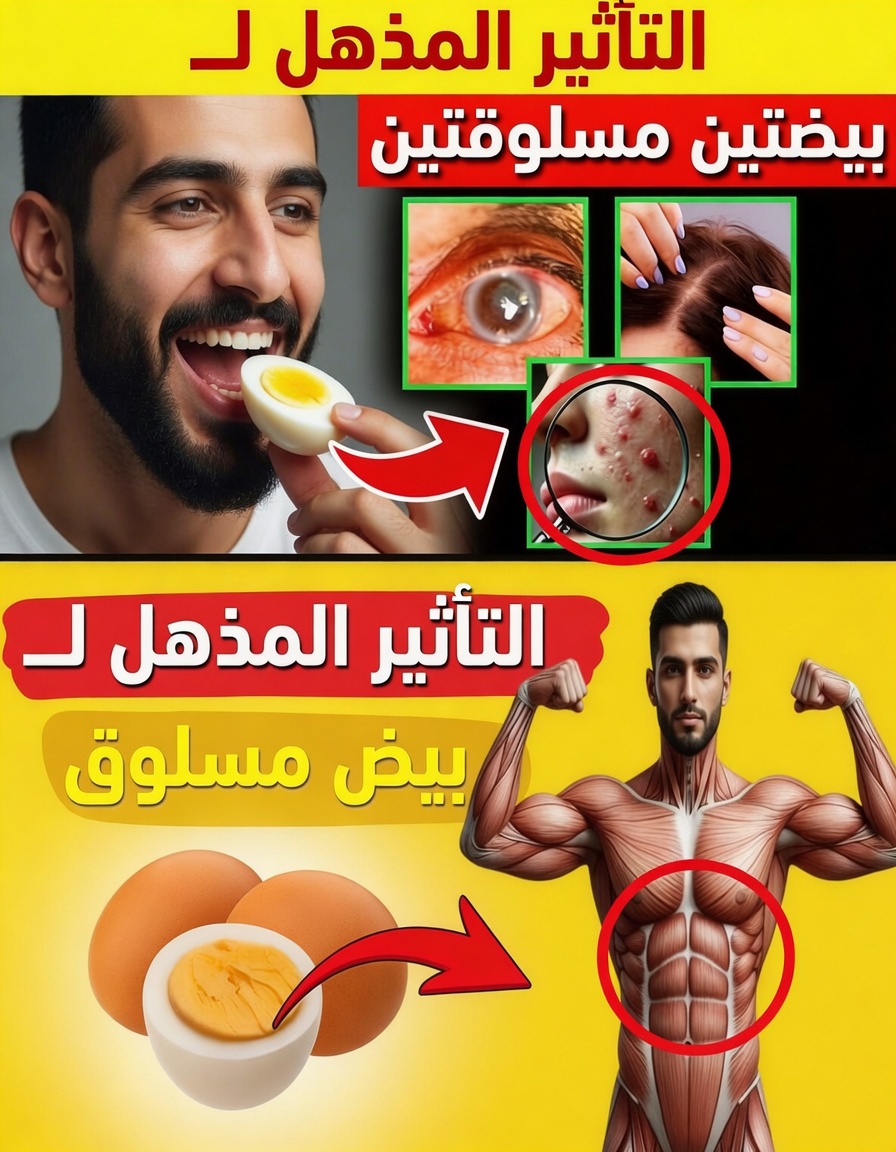 10 فوائد صحية محتملة لتناول بيضتين مسلوقتين كل صباح