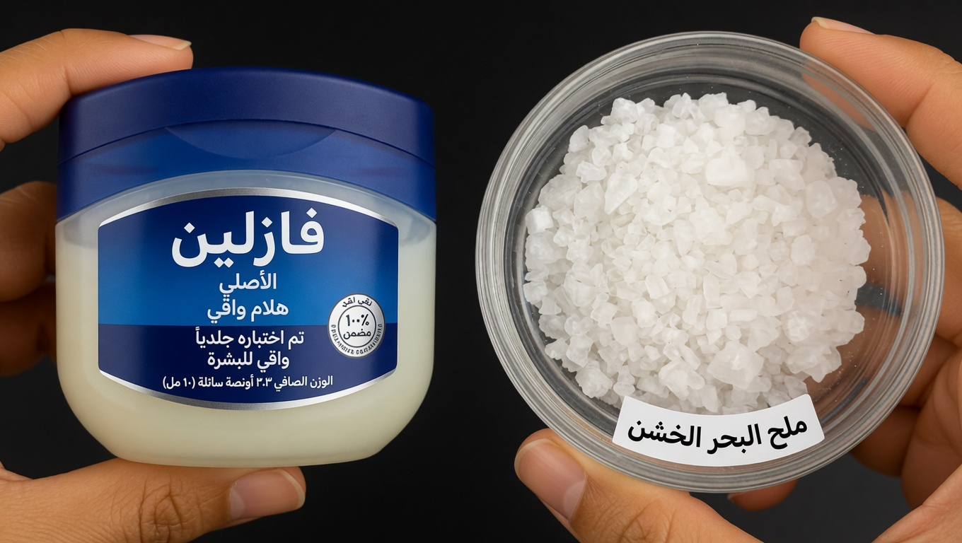 حيلة الفازلين + الملح: السر القديم لبشرة أكثر شدّاً ونعومة الذي يعود للانتشار بهدوء من جديد