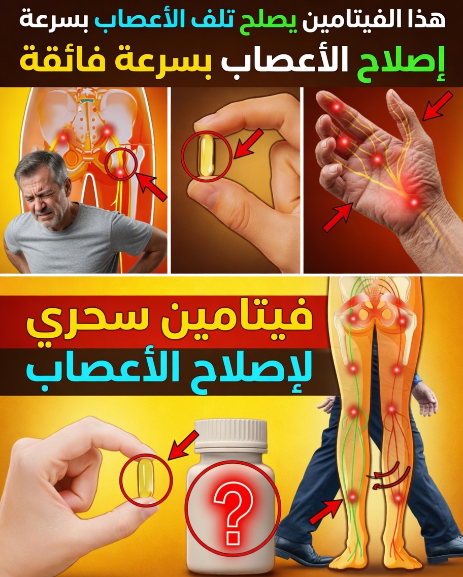 الخَدَر والوَخَز؟ أفضل الفيتامينات التي تُعالج الأعصاب