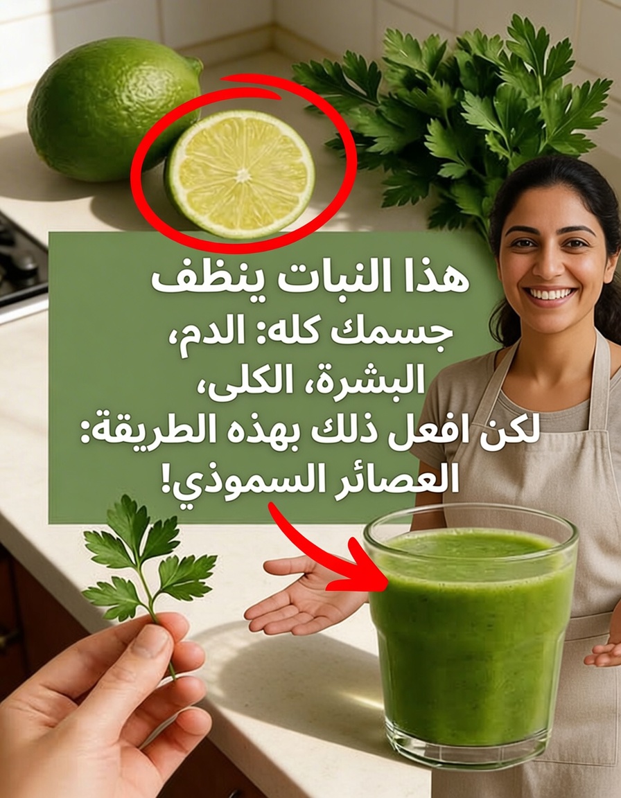 سموثي البقدونس والليمون والكرنب الأجعد: مشروب صباحي في 60 ثانية قد يدعم إزالة السموم وصفاء البشرة وصحة الكلى