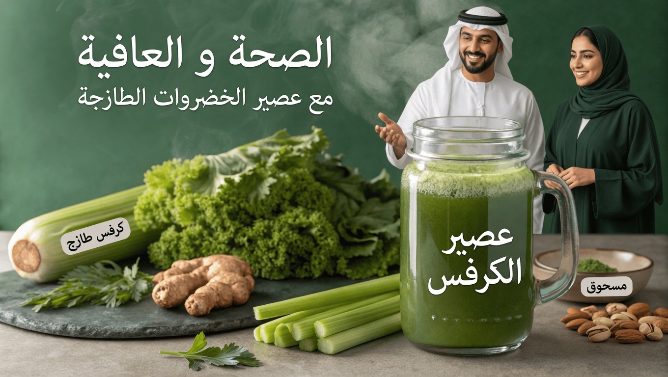 سموثي البقدونس والليمون والكرنب الأجعد: مشروب صباحي في 60 ثانية قد يدعم إزالة السموم وصفاء البشرة وصحة الكلى