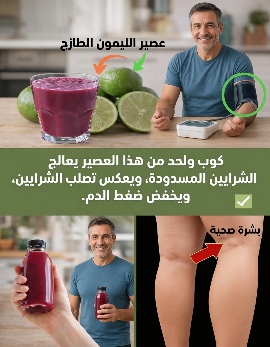 عصير الشمندر والليمون القوي: حليفك الطبيعي ضد ارتفاع ضغط الدم – التخلص من السموم وخفض ضغط الدم بشكل طبيعي