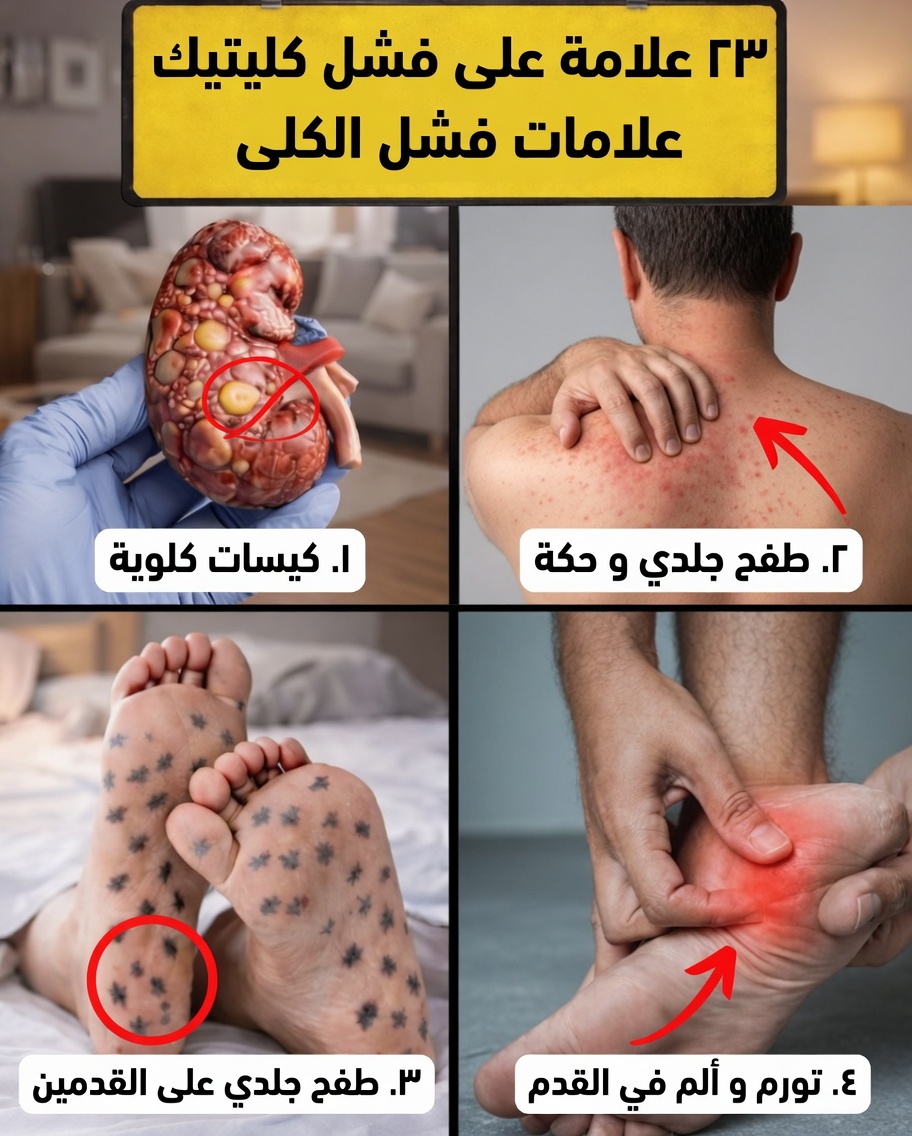 23 علامة تحذيرية مهمة قد تشير إلى أن كليتيك تعانيان بصمت وتحتاجان إلى اهتمام