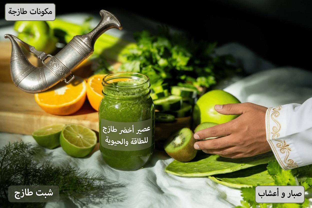 ماء أخضر على طريقة السوق قد يدعم سكر الدم والدورة الدموية وصحة الجهاز الهضمي