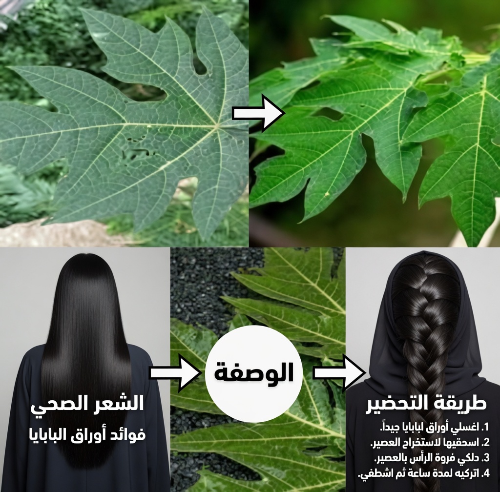 أوراق البابايا لنمو الشعر: كيف يمكن لهذا الغسول العشبي التقليدي أن يساعد في تقوية الجذور وتحسين اللمعان