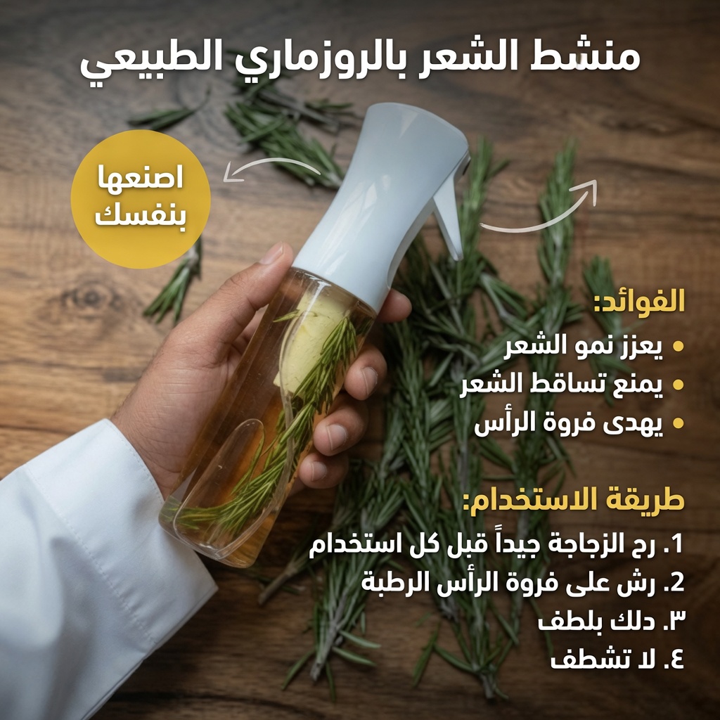 ماء إكليل الجبل للشعر: الطقس البسيط الذي قد يغيّر مرآتك