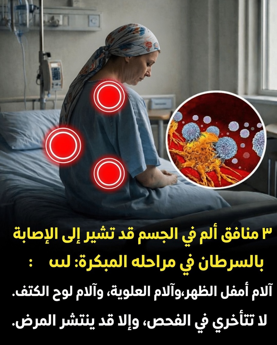 3 مناطق مؤلمة في جسمك قد تكون علامات تحذيرية مبكرة للسرطان