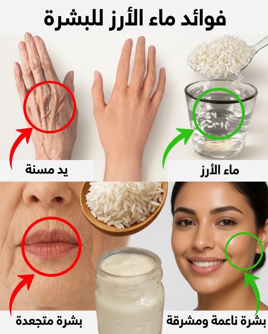 امحِ التجاعيد بين عشية وضحاها بماء الأرز: افتح سر بشرة أصغر بـ20 عامًا فورًا!