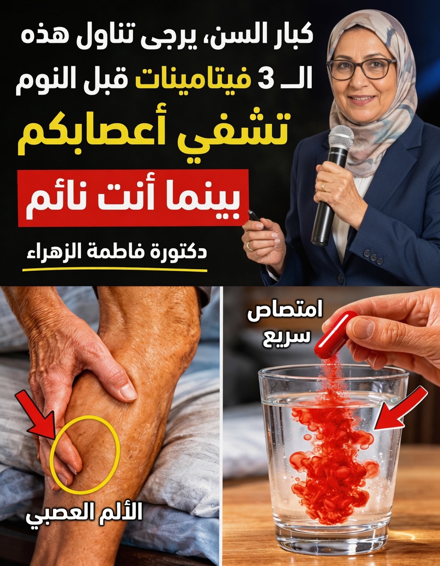 3 فيتامينات قبل النوم تمنح كبار السن أرجل أقوى وأكثر ثباتًا بين عشية وضحاها (حتى لو كنت قد «جرّبت كل شيء»)