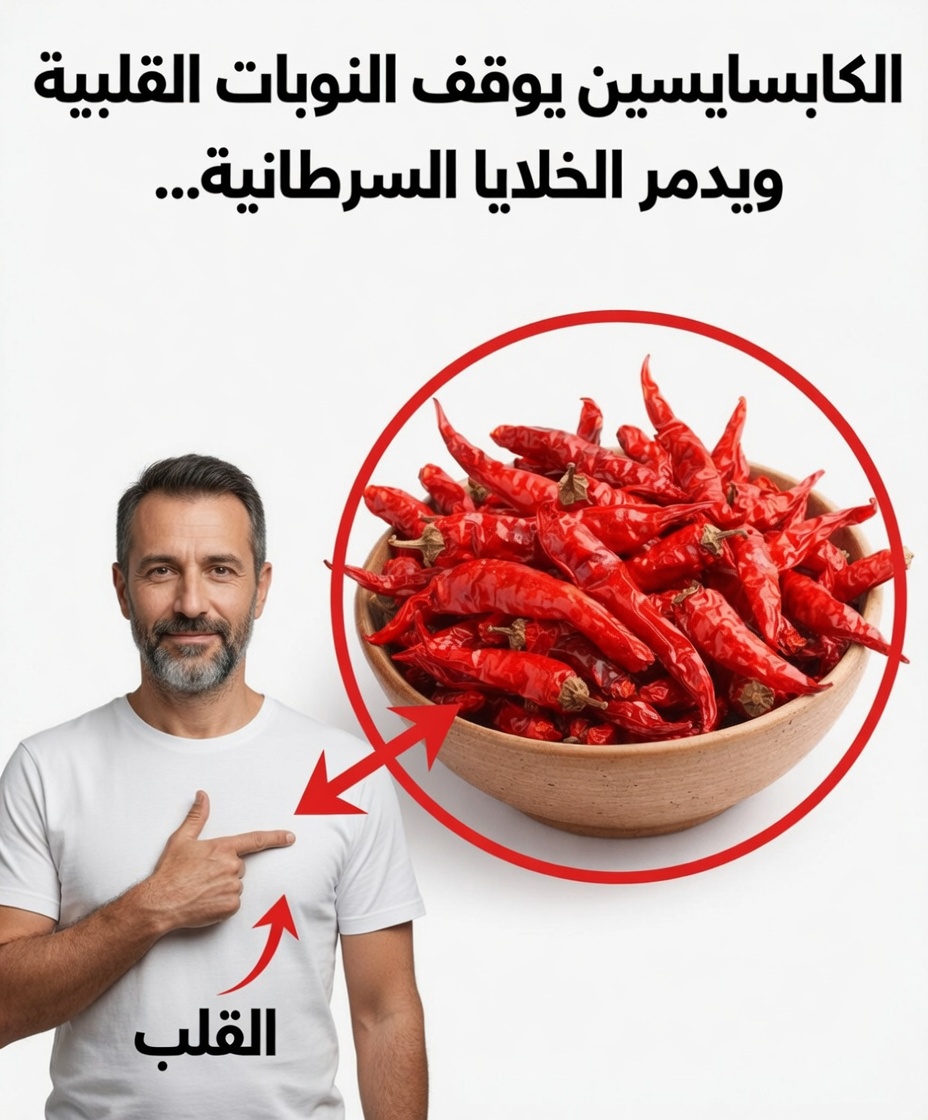 الكابسيسين يوقف النوبات القلبية ويدمر الخلايا السرطانية