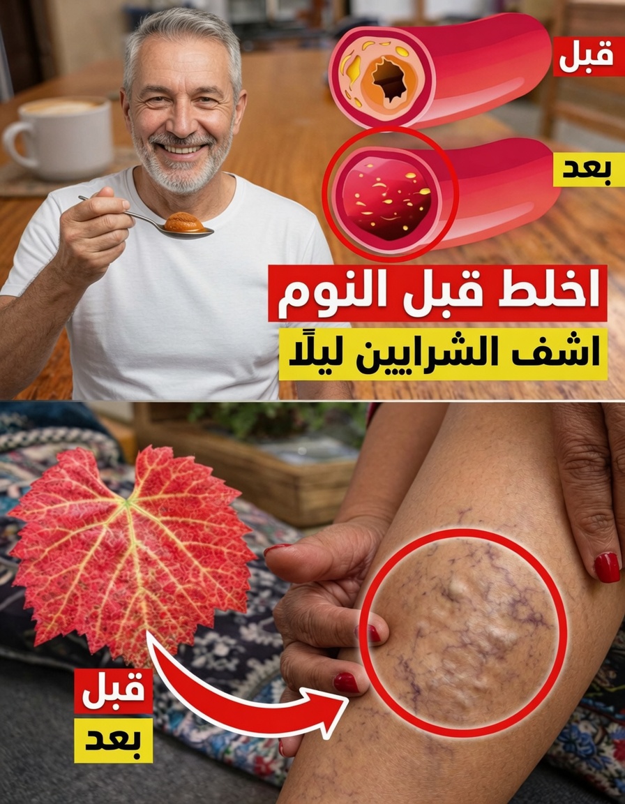 امزج هذه العناصر الثلاثة قبل النوم – تشفي الشرايين أثناء نومك!