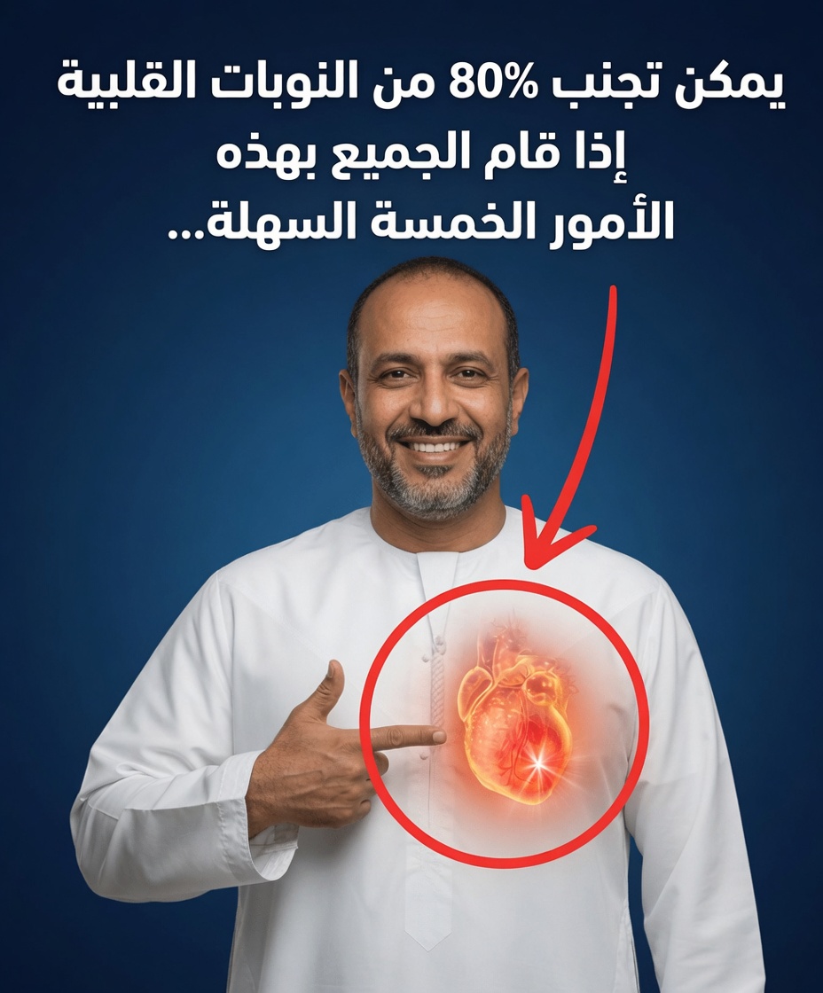 يمكن تجنّب 80% من النوبات القلبية إذا فعل الجميع هذه الأشياء الخمسة السهلة