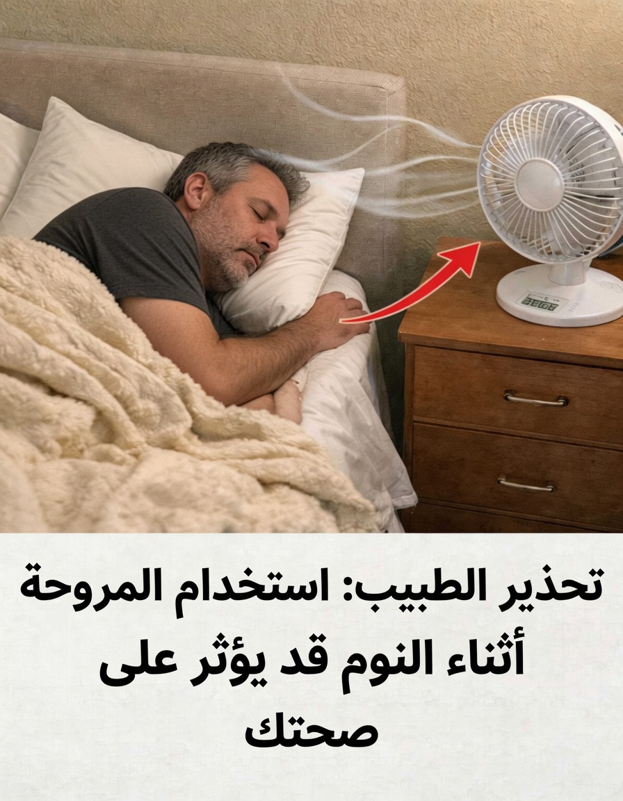 النوم مع تشغيل المروحة طوال الليل: عادة شائعة قد تؤثر على صحتك