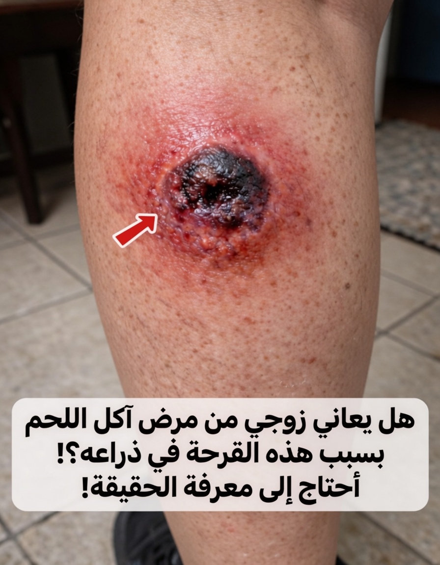 قرحة مؤلمة ذات مركز داكن على ربلة الساق: إنذار جلدي لا ينبغي تجاهله