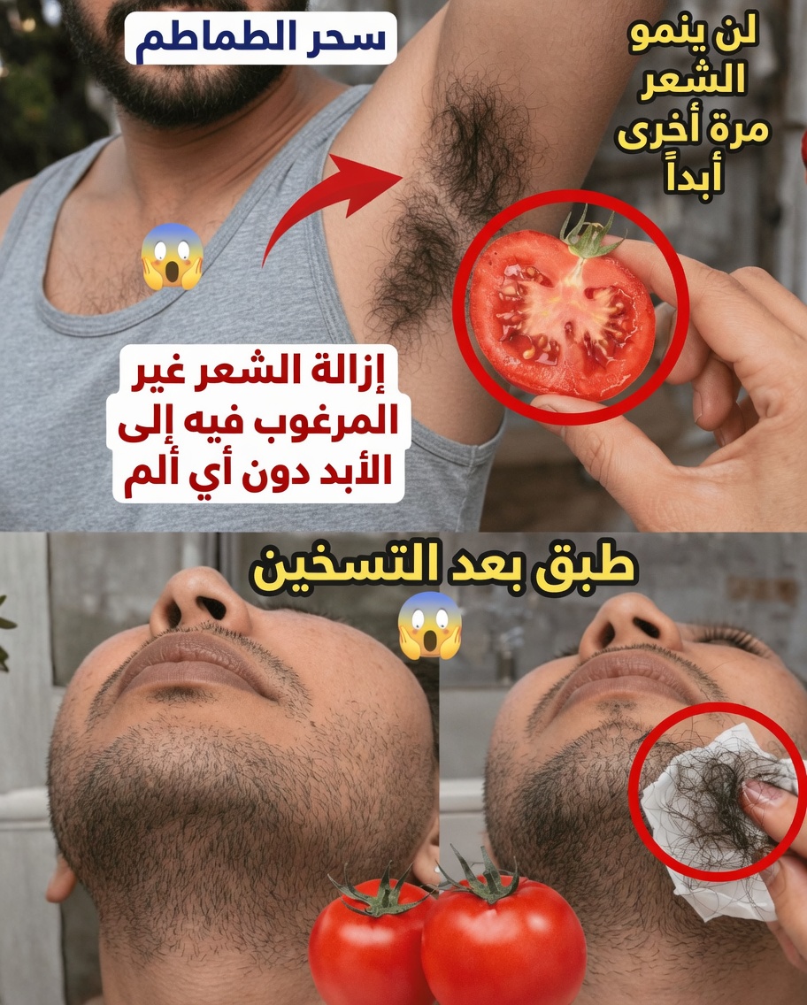 هل يمكن لطقسٍ بسيطٍ في المطبخ باستخدام الطماطم أن يساعد في التحكم بشعر الوجه طبيعيًا؟