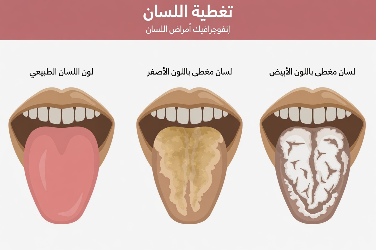 ماذا يكشف لون لسانك عن عاداتك الصحية