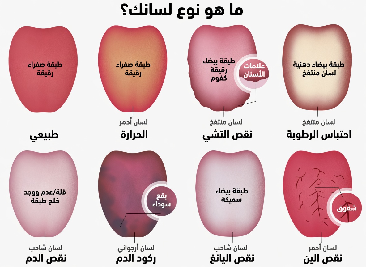 ماذا يكشف لون لسانك عن عاداتك الصحية