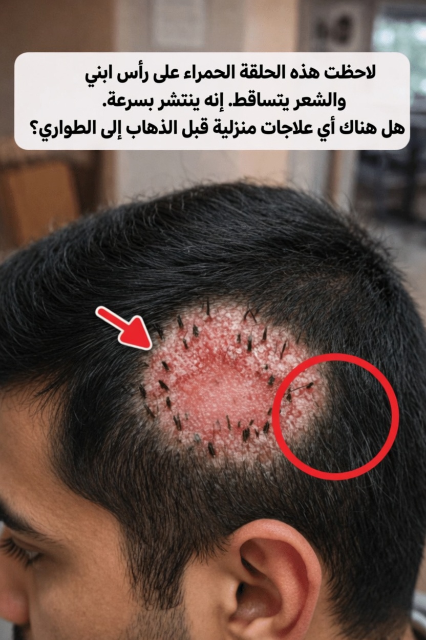 حلقات حمراء على فروة رأس طفلك مع تكسّر الشعر؟ إرشادات أساسية للوالدين