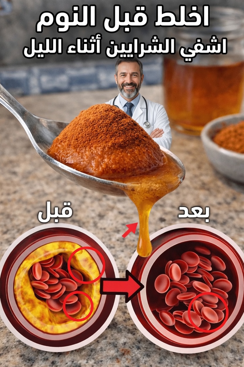 امزج هذه الأشياء الثلاثة اليومية قبل النوم – شاهد شرايينك تليّن أثناء نومك