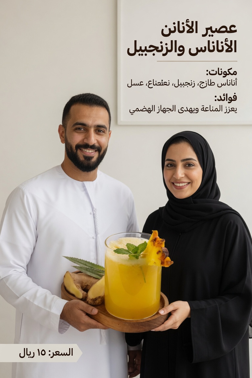 تعزيز حيوية الرجال: جرعة صحية بسيطة وقوية من الزنجبيل والأناناس