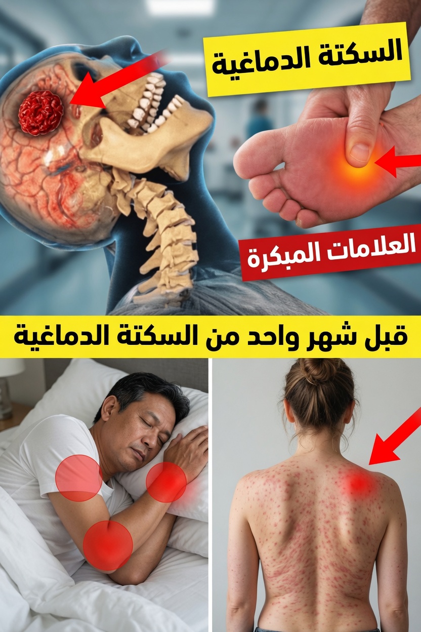 ٨ علامات تحذيرية للسكتة الدماغية قد تظهر قبل شهر من ملاحظة معظم الناس