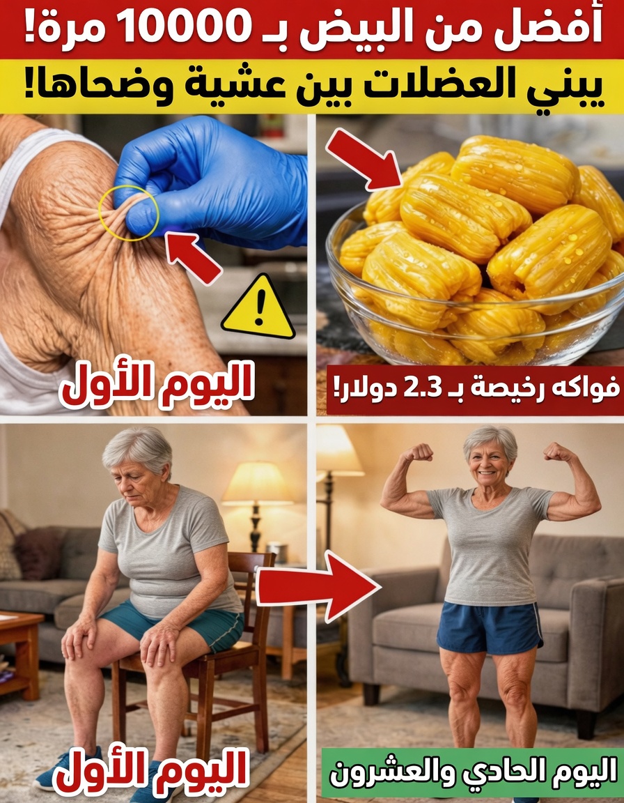 زيادة قوة العضلات بعد سن 75: لماذا قد تكون هذه الفاكهة أكثر فاعلية من البيض!