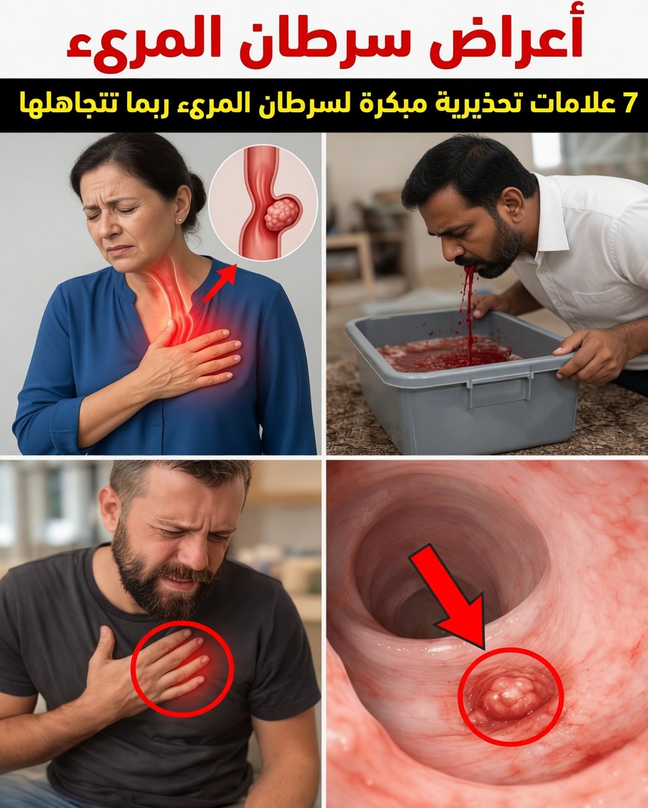 7 علامات تحذيرية لسرطان المريء قد تكون تتجاهلها في روتينك اليومي