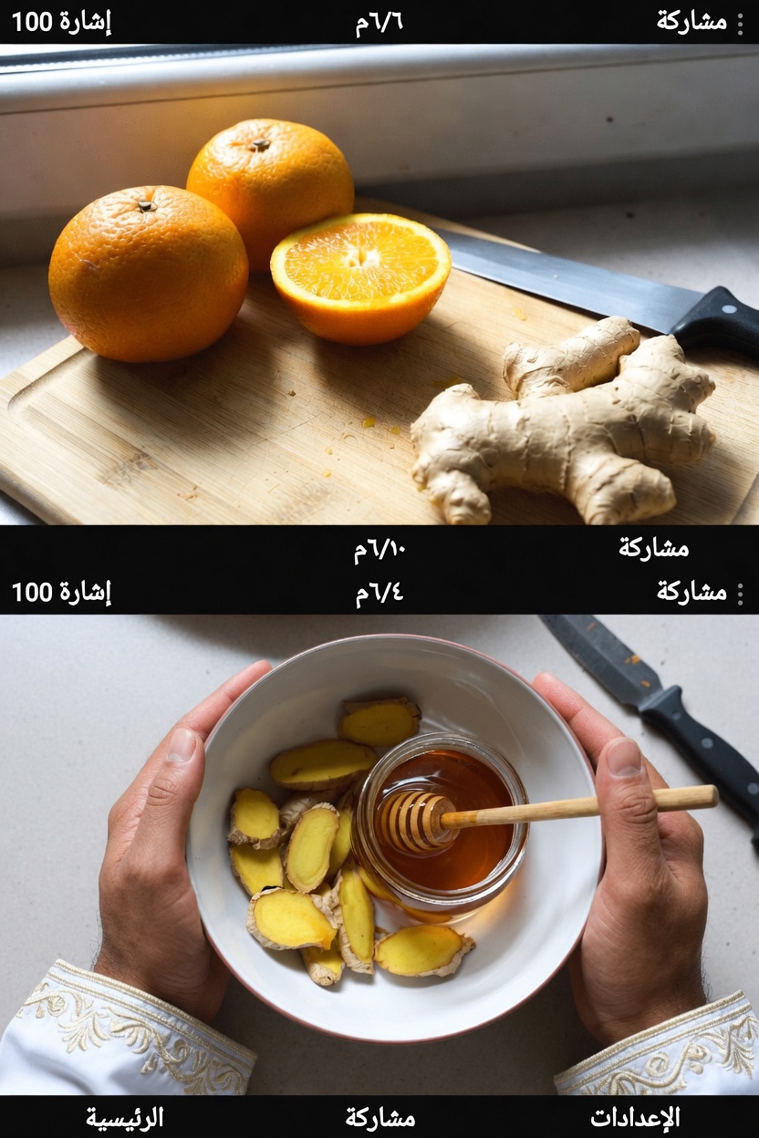 اكتشف الفوائد الطبيعية للبرتقال والزنجبيل والعسل في روتينك اليومي للعافية: دليل بسيط