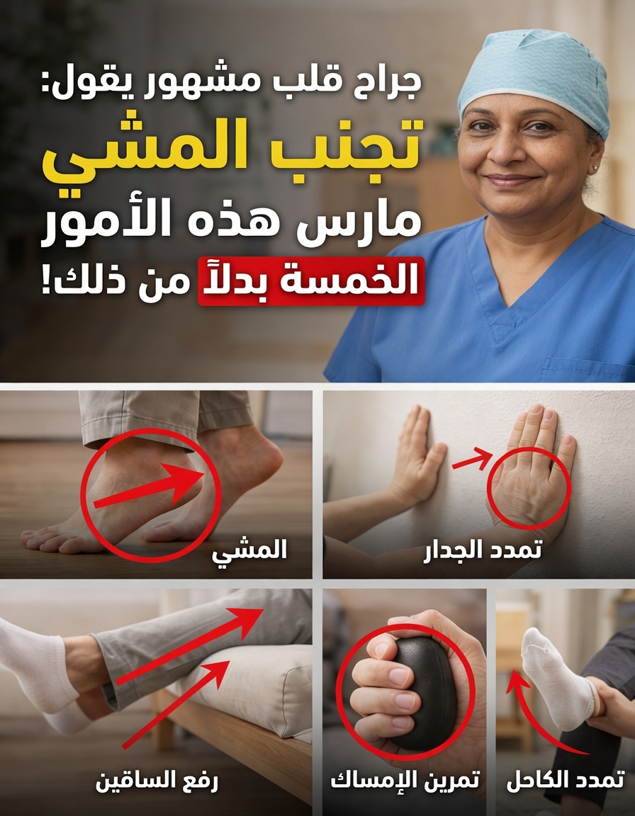 هل نسيت المشي بعد سن الستين؟ 5 تمارين منخفضة التأثير معتمدة من الجراح لدعم القوة والتوازن