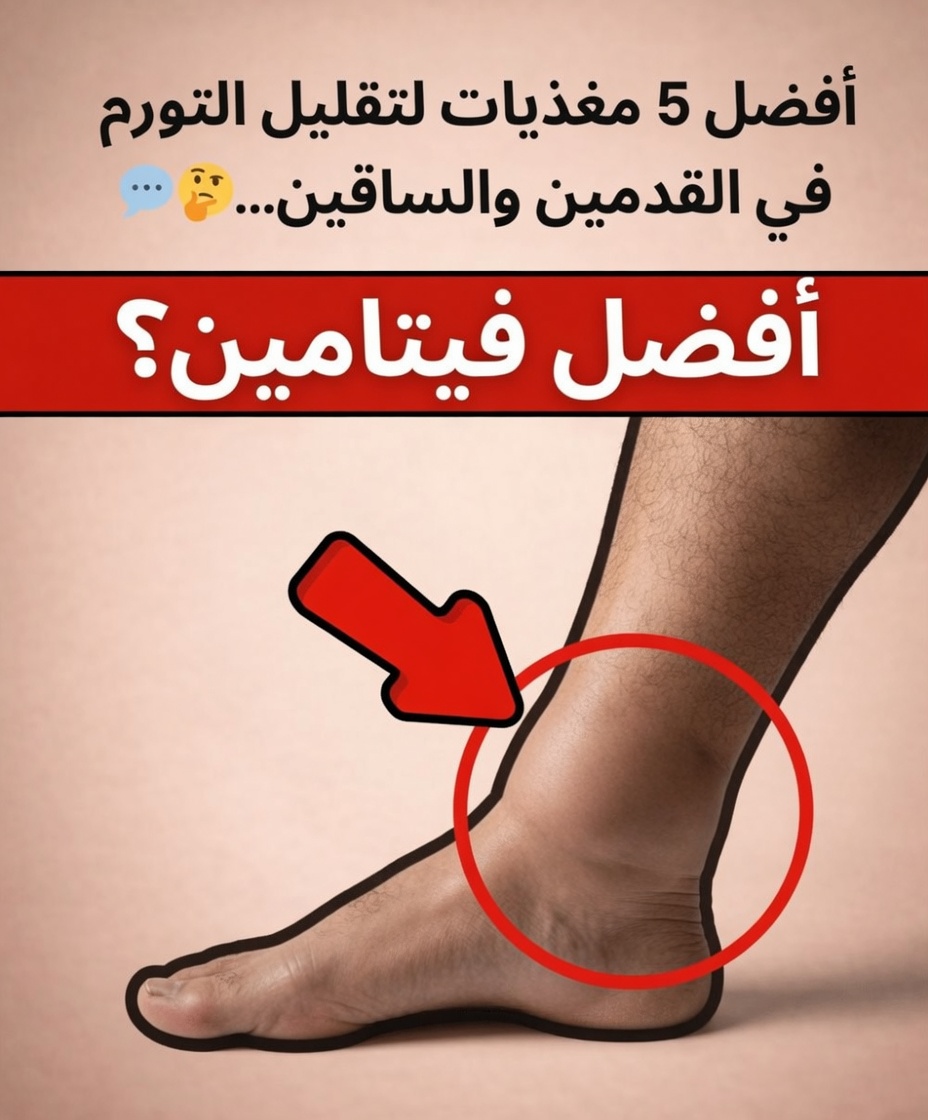 أفضل 5 عناصر غذائية لتقليل التورم في القدمين والساقين