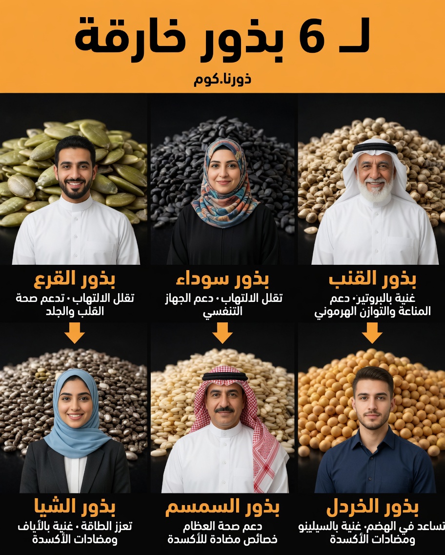 السرطان يكره عندما يتناول كبار السن هذه البذور الست الصغيرة يوميًا (مدعوم بالعلم، وليس بالتهويل)