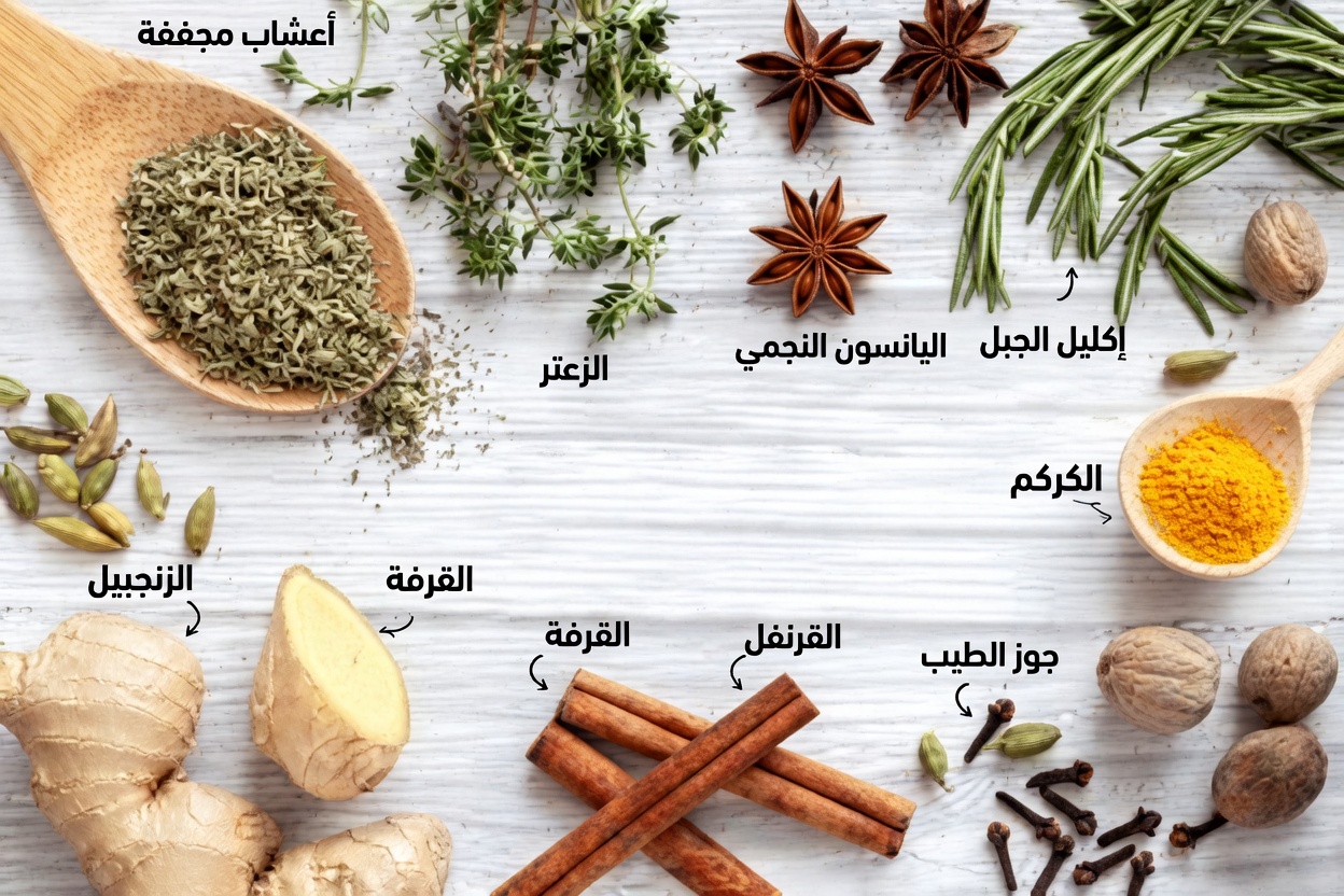 الكركم والقرفة وإكليل الجبل: الوصفة المثالية لشاي الديتوكس لتجربتها الليلة