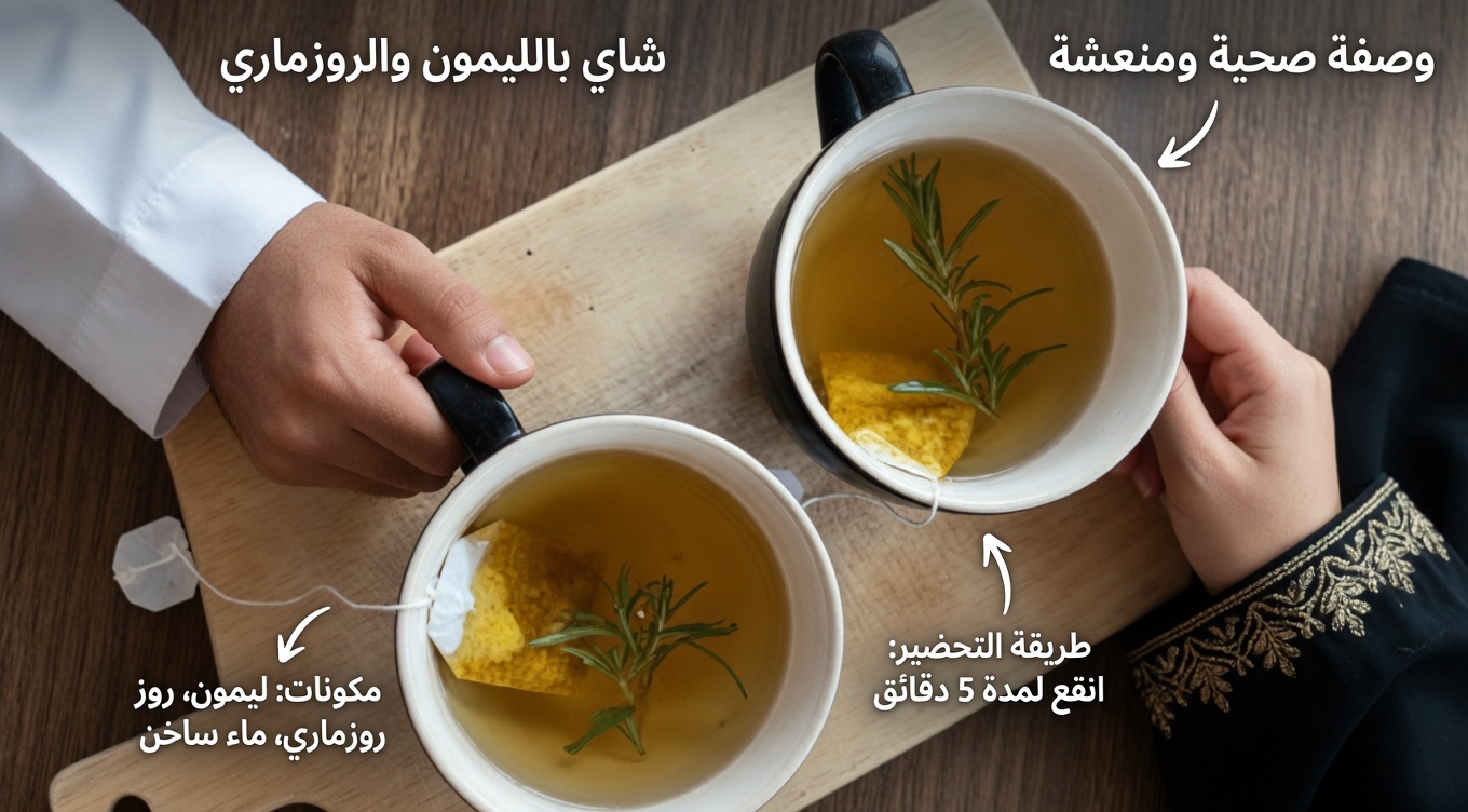 الكركم والقرفة وإكليل الجبل: الوصفة المثالية لشاي الديتوكس لتجربتها الليلة