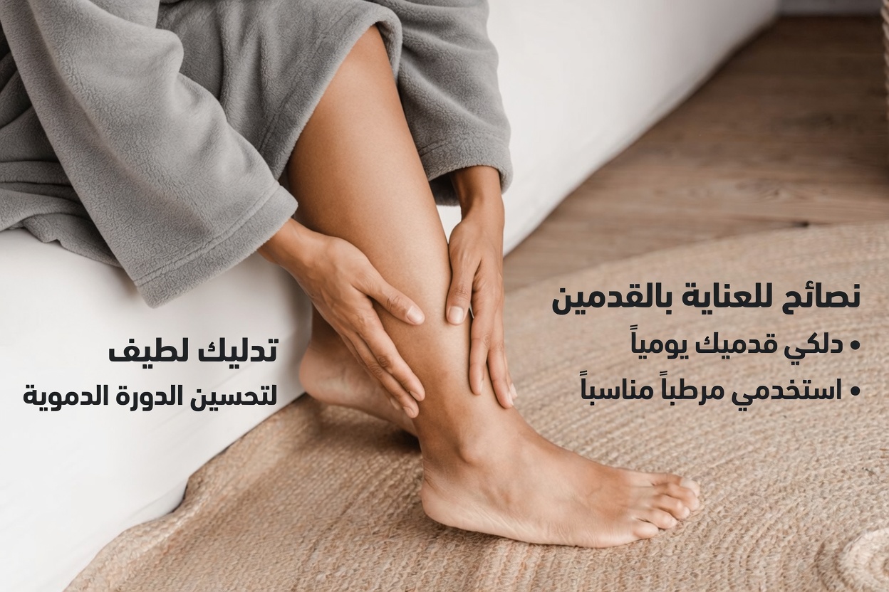 أفضل فيتامين لدعم الدورة الدموية في الساقين والقدمين بعد سن الخمسين