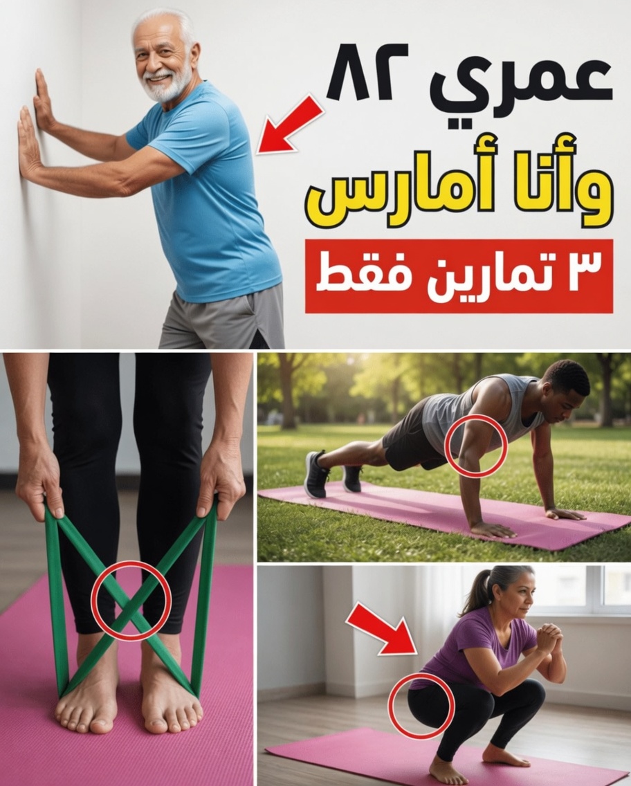 بعد سنّ الستين؟ مارس هذه التمارين الثلاثة يوميًا لمدة 7 دقائق وابقَ قويًا ومتوازنًا وخاليًا من الألم حتى سنّ التسعين