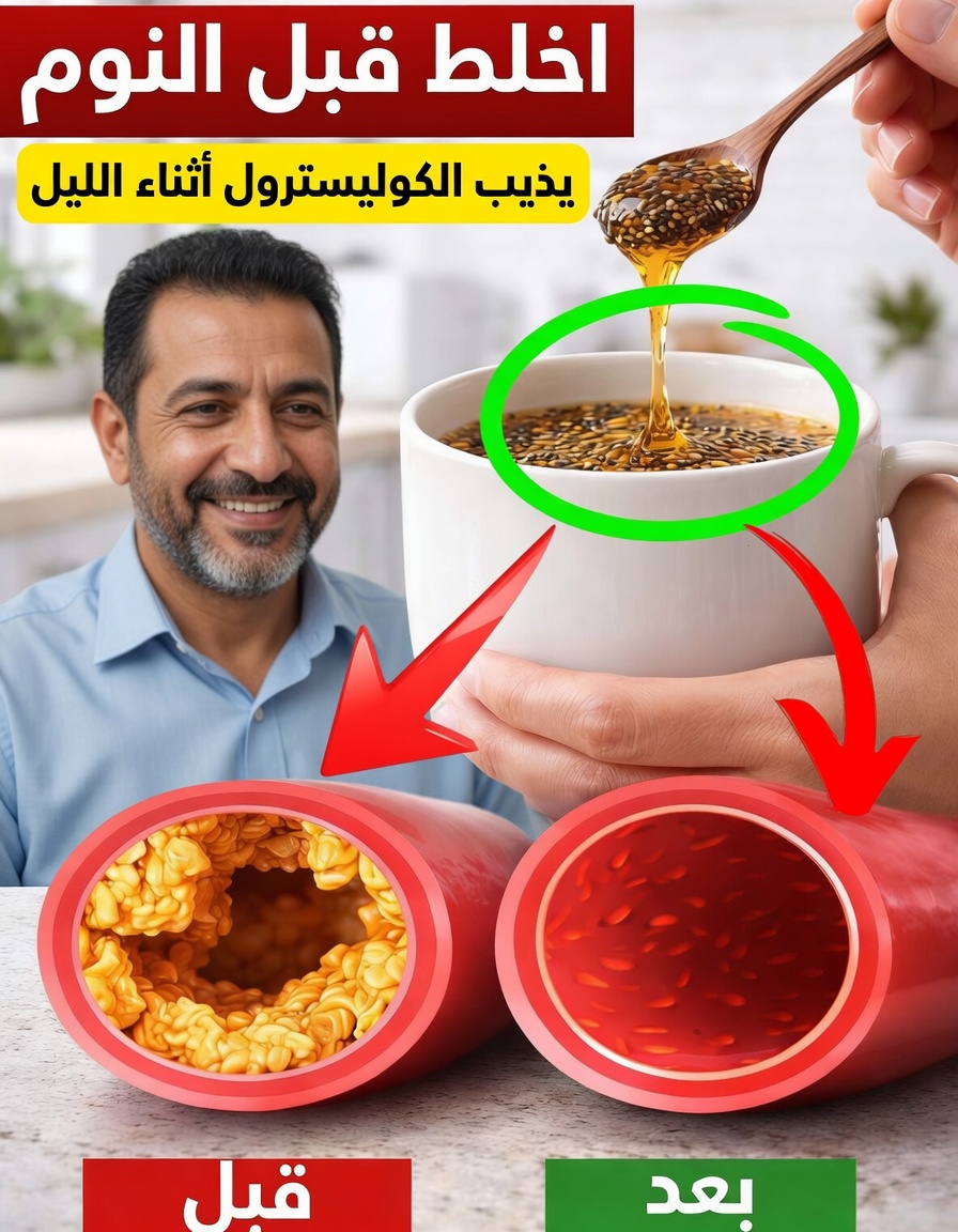 جرّب خلط هذه المكونات الثلاثة البسيطة قبل النوم: مشروب قد يساعد في دعم مستويات الكوليسترول الصحية