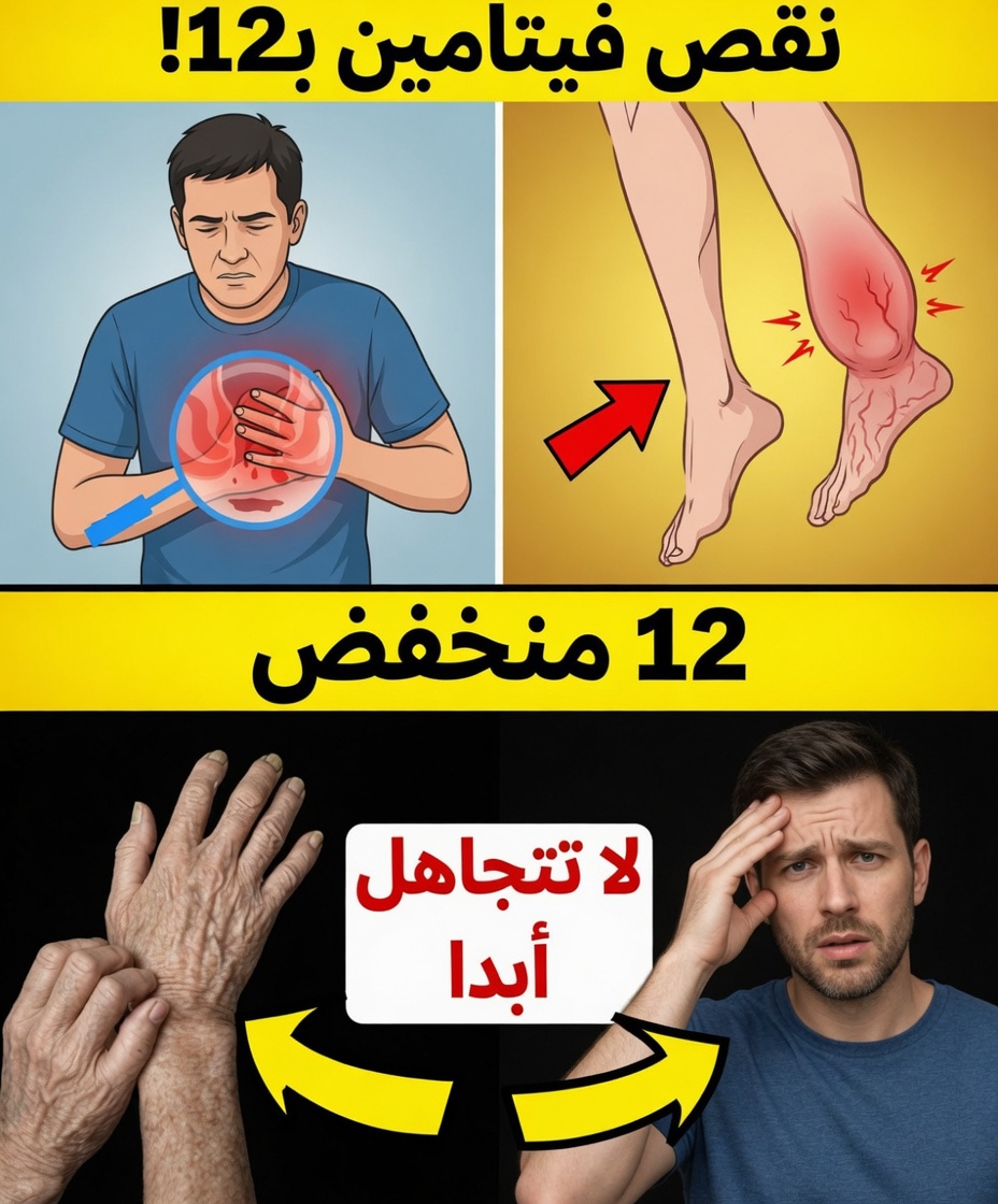 8 علامات غريبة قد تكون إشارة إلى أن جسمك يطلب المزيد من فيتامين B12