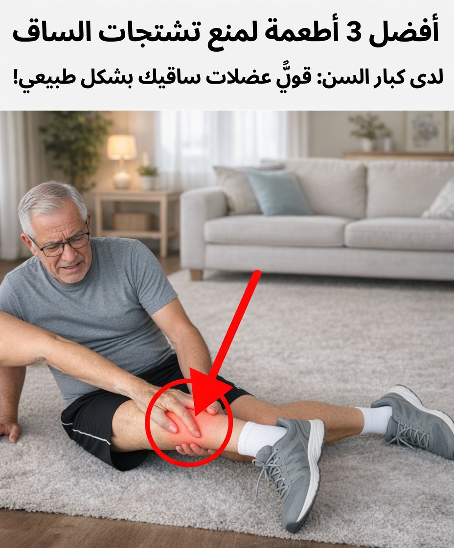 اكتشف 3 أطعمة يومية قد تساعد كبار السن على دعم راحة العضلات وتخفيف تقلصات الساقين