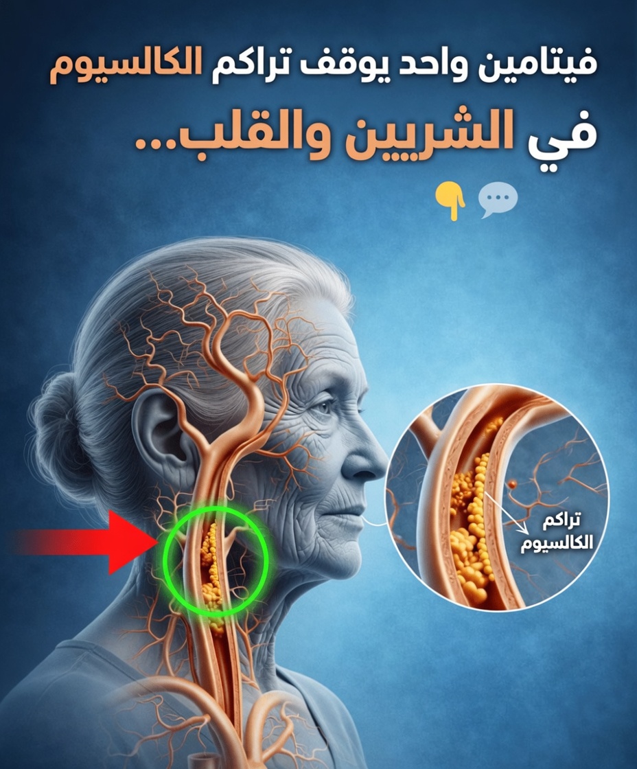 فيتامين واحد يوقف تراكم الكالسيوم في الشرايين والقلب