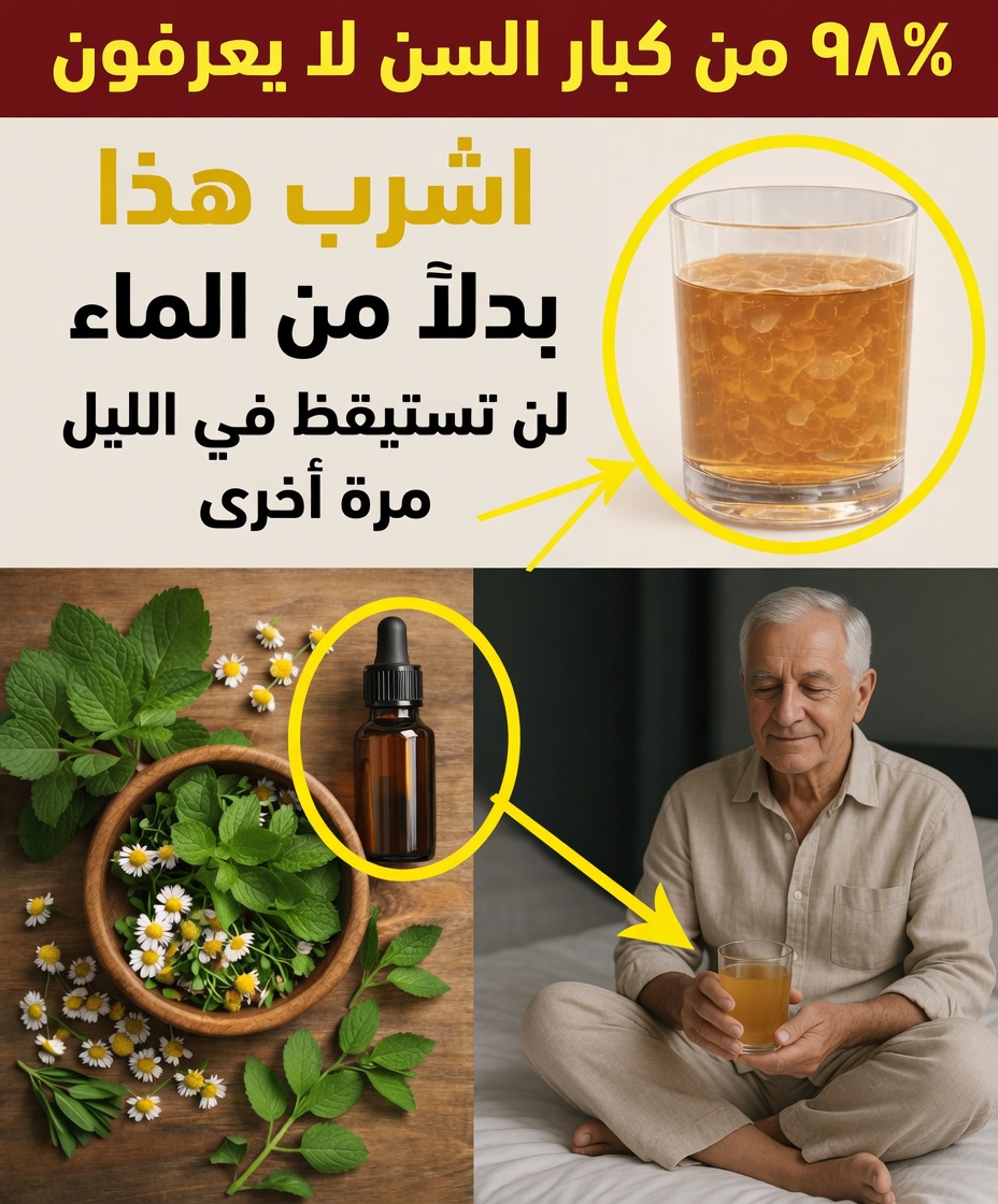 هل تجاوزت الستين؟ تستيقظ الساعة الثانية صباحًا كل ليلة؟ ارتشف هذا قبل النوم بـ60 دقيقة لنوم أعمق ومتواصل