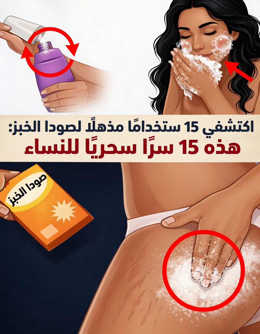 ١٥ حيلة رائعة باستخدام صودا الخبز يجب أن تعرفها كل امرأة
