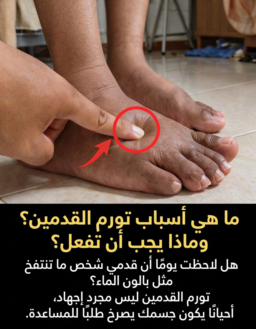 ما أسباب تورّم القدمين والكاحلين؟ أسباب شائعة وخطوات مفيدة يمكن اتخاذها