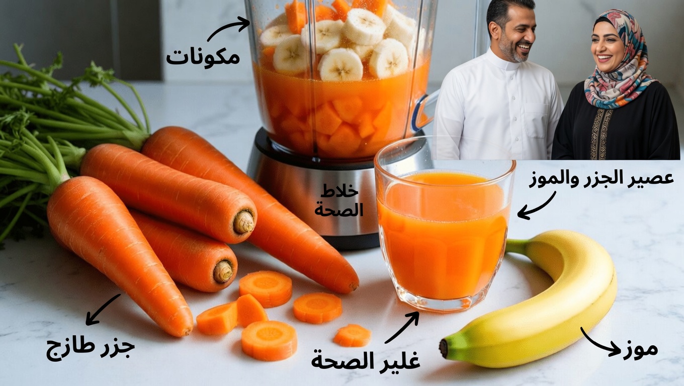 اكتشف وصفة مشروب بسيطة من الجزر والبرتقال والموز لدعم صحة عينيك طبيعيًا