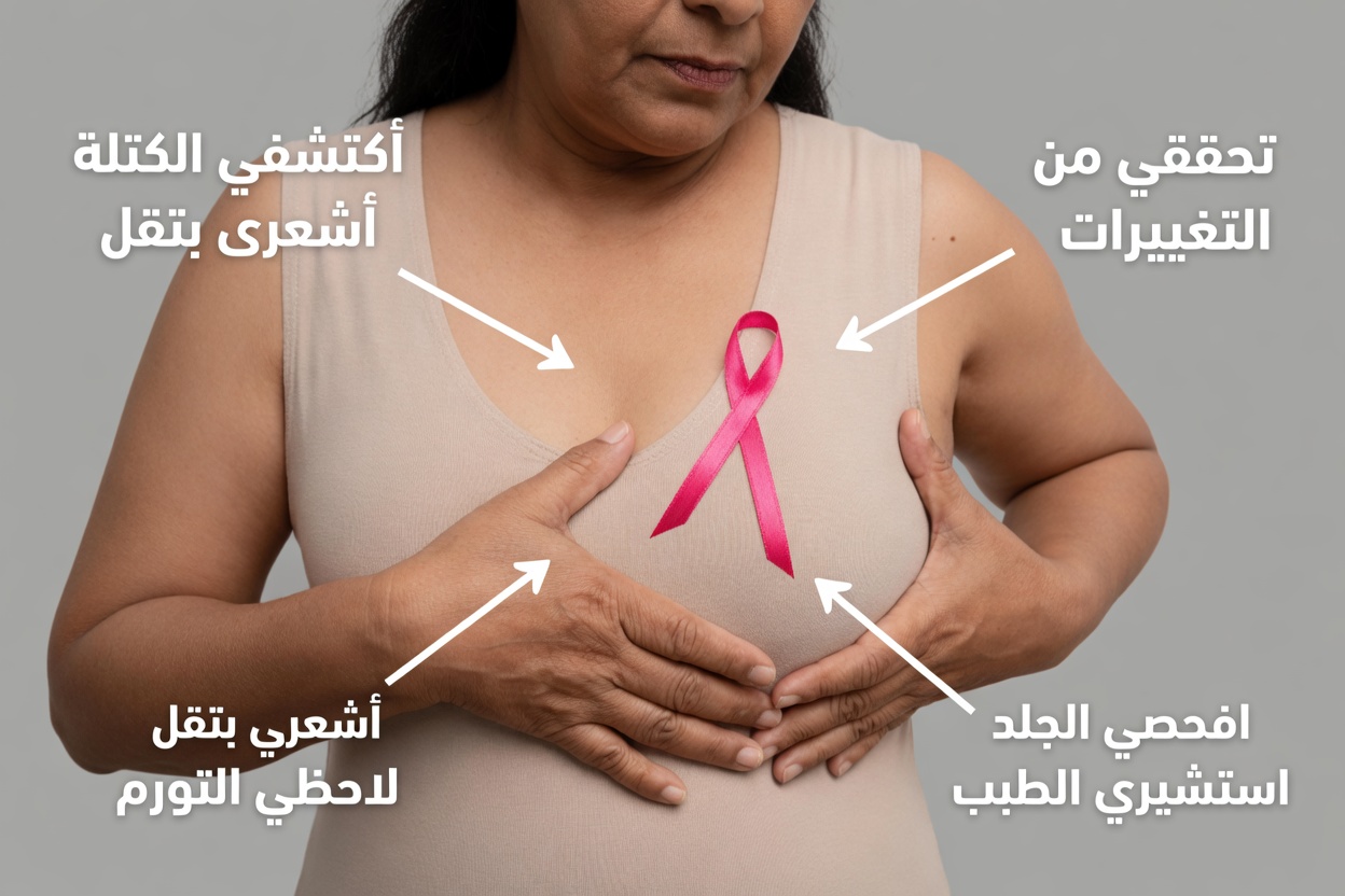التعرّف على أكثر أعراض سرطان الثدي شيوعًا التي تميل كثير من النساء إلى تجاهلها