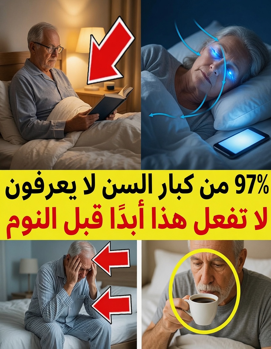 اكتشف 10 عادات شائعة ليلًا قد تزيد المخاطر الصحية لدى كبار السن فوق 70 عامًا وبدائل أكثر أمانًا